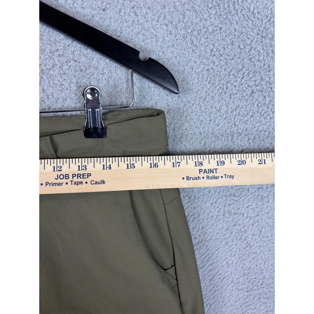 Fabletics Pants Mens 32x32 Green Performance Polyester Zip Pocket Slim Tapered - Picture 3 of 10